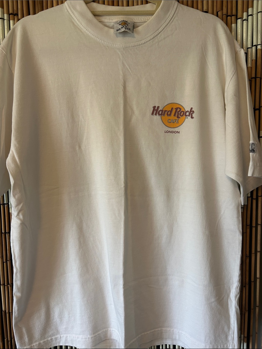 Hard Rock Cafe London White Tee with Yellow Logo